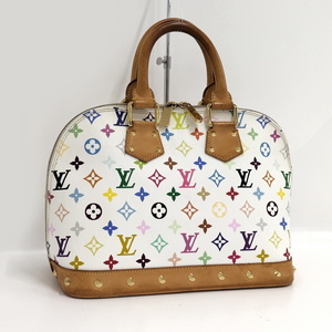 【中古】LOUIS VUITTON アルマ ハンドバッグ モノグラム マルチカラー ブロン M92647