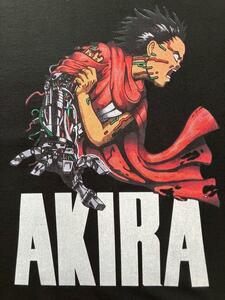 【未使用品】 アキラ AKIRA 鉄雄 テツオ 島鉄雄 金田 カネダ akira Tシャツ ブラック 黒　半袖 美品 新品 L アニメ 綿 コットン マンガ