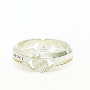 【1円スタート】GUCCI グッチ シルバー ノット インフィニティ 6.8g 925刻印 指輪 リング 278996