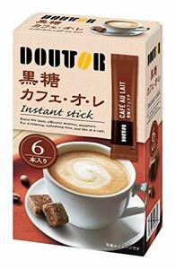 ドトールコーヒー インスタントスティック黒糖カフェオレ 6P ×6箱 インスタント(スティック)