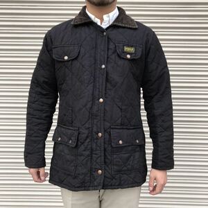 英国 Barbour バブアー International インターナショナル 中綿 キルティング ジャケット ライナー ブラック イギリス オイルド ナイロン