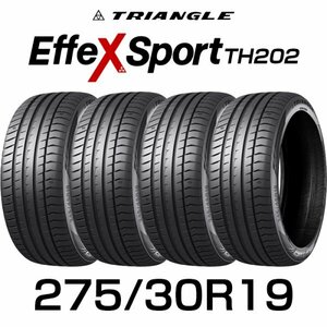 【新品】【2024年製】 輸入サマータイヤ4本セット 275/30R19-96Y TRIANGLE EffeX Sport TH202 / トライアングル 2753019 275/30/19