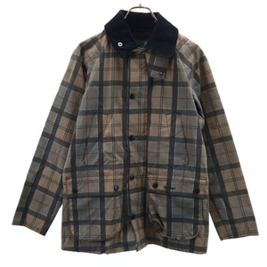 バブアー MWX0821TN31 3ワラント オイルドジャケット チェック柄 ドレスワックス ジャケット S グレー系 Barbour DRESS WAX JACKET メンズ