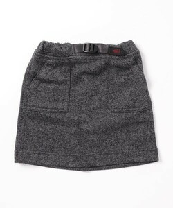 新品 120 灰 GRAMICCI グラミチ BONDING KNIT FLEECE KIDS MOUNTAIN SKIRT ボンディング ニット フリース マウンテン スカート アウトドア