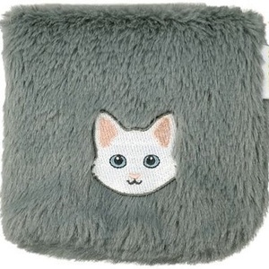 アイアップ●どっとポーチ ボア【ねこ】●POUCH BOA4546598011173機能付タオルポーチボアふわふわ小物入カイロ入化粧マスク入猫ネコcat