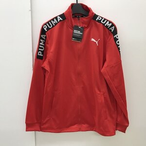 未使用品 プーマ PUMA ニットジャケット テープ 523551 20 Mサイズ 赤 レッド トレーニングウェア ジャージ メンズ[C4989]