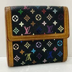 LOUIS VUITTON マルチカラー ポルトモネ・ビエ カルト クレディ 財布 レディース ルイヴィトン ウォレット M92984/TH0046 中古品