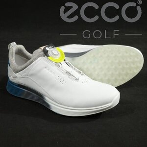 新品1円～★定価3.6万 ECCO エコー S-THREE BOA エススリー ボア メンズモデル 防水 スパイクレス ゴルフシューズ 26.0cm 102914 ◆S1175◆