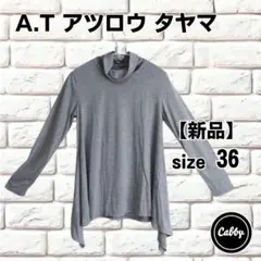 【新品タグ付き】A.T アツロウ タヤマ チュニックカットソー タートル 36