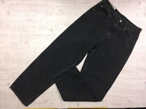 エイチアンドエム H&M アメカジ レトロ 90s Baggy Jeans バギー テーパード ブラックデニム ジーンズ パンツ ボトムス レディース 40 黒