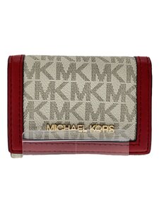 MICHAEL KORS◆3つ折り財布/-/CRM/総柄/レディース/PS-2306