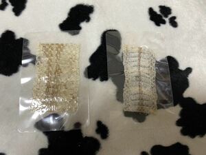 蛇ヘビ☆抜け殻☆金運お守り☆体部２枚☆ハンドメイド