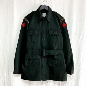 希少 カナダ軍 士官候補生 制服 ベルト付き ジャケット / サファリジャケット ブッシュ米軍 フランス軍 イギリス軍