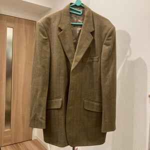 アクアスキュータム ツィードジャケット サイズ42S (XL程度) 英国製 Aquascutum made in England