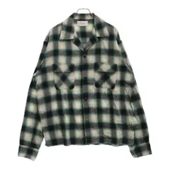 UNUSED (アンユーズド) 23SS OMBRE CHECK OPEN COLLAR SHIRT US2338 オンブレチェック オープンカラー長袖シャツ マルチ