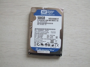 ☆ WD5000BEVT 9.5mm 2.5インチHDD 500ＧＢ（ジャンク） ☆4156