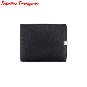 サルヴァトーレ フェラガモ 二つ折り 財布 ミニ財布 レディース メンズ ロゴプレート Salvatore Ferragamo 中古