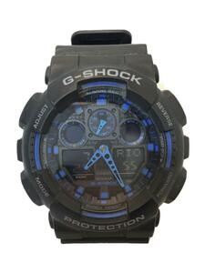 CASIO◆G-SHOCK/腕時計/デジアナ/-/BLK/BLK/GA-100//