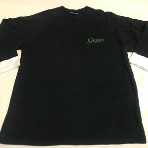 G1950 七分袖Tシャツ ブラック ホワイト ギャラリー1950 M