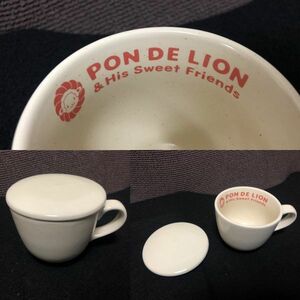 【ミスタードーナッツ ポンデライオン 陶器製カップ(箱・蓋つき)】