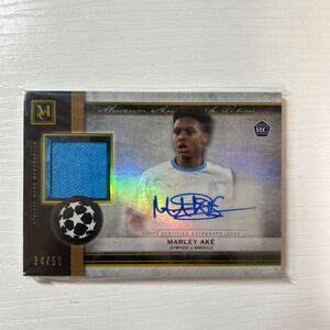 2020-21 Topps Museum Collection UCL Marley Ake jersey auto 50枚限定