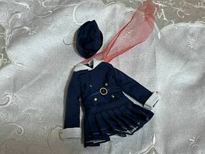 ☆リカちゃんキャッスル☆あこがれスタイルコレクションCA風スタイル（22cmサイズ）帽子 スカーフ ワンピース 制服