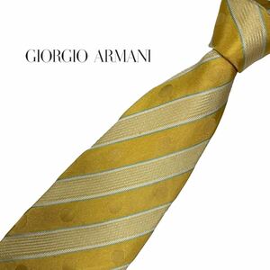 GIORGIO ARMANI ネクタイ レジメンタル ドット柄 ジョルジオアルマーニ USED 中古 m036