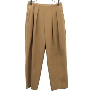 デミルクス ビームス バックスリットタック パンツ 38 ベージュ Demi-Luxe BEAMS レディース