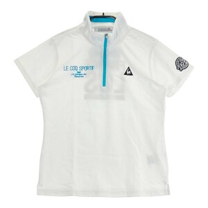 LECOQ GOLF ルコックゴルフ ハーフジップ半袖Tシャツ ホワイト系 M [240101198881] ゴルフウェア レディース