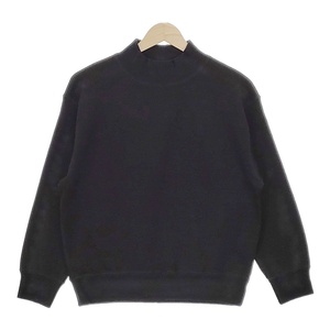 MHL. SOFT WOOL JERSEY モックネック 595-1269512 トレーナー スウェット 21AW ネイビー エムエイチエル 4-1218T 239639