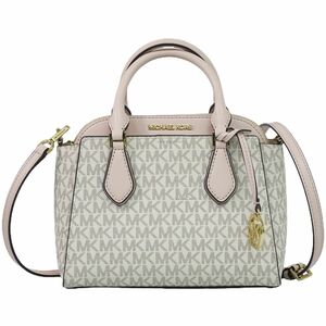 本物 マイケルコース MICHAEL KORS ダリア MK シグネチャー 2WAY ショルダーバッグ ハンドバッグ ポシェット PVC アイボリー