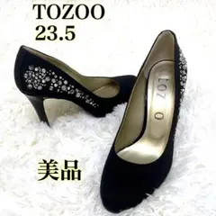 ✨美品✨ TOZOO（トゥズー）スワロフスキーパンプス 23.5cm