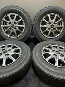 145/80R12 80/78N LT YOKOHAMA/ice GUARD iG91 22年製 Euro Speed 12インチ 4J ＋42 100 4H スタッドレス バリ山 4本N-VAN ハイゼット