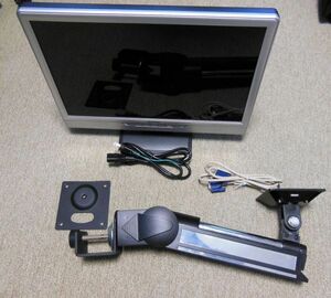 ★☆IO-DATA/19インチ液晶ディスプレイ/LCD-AD191XS+ユニットコム/凄腕UNI-LCD-ARM03/VESA規格75/100mm対応液晶モニタ用アーム/JUNK☆★