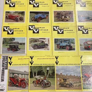 B3175　1967　12冊セット「THE VETERAN AND VINTAGE」　ベテラン&ヴィンテージ 英国旧車雑誌 英国車 旧車　ビンテージ　クラシックカー