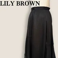 リリーブラウン LILY BROWN レース切り替え フレアー スカート