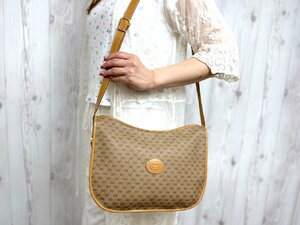 極美品 GUCCI グッチ GGスプリーム ショルダーバッグ バッグ レザー 茶系 66459L