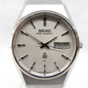 SEIKO / KING QUARTZ / KQ / 5856-8020 / セイコー / キングクオーツ / 3針 / デイデイト / クオーツ / メンズ / 腕時計 / 現状品