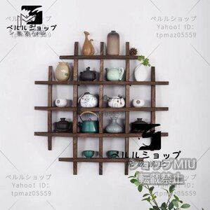 爆売り★実用★日式 茶碗ラック 茶器展示棚 ソリッド・ウッド 茶道 置物台 材質 桐の木