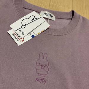 新品・送料無料■しまむら・ミッフィーコラボ■miffy 裏起毛プルオーバー ピンク 3L レディース■ルームウェア トレーナー スウェット