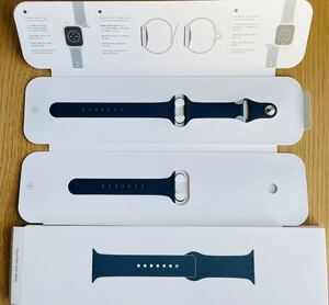 新色 純正 Apple watch バンド 7 41 4＆5＆6/40ｍｍ・series1＆2＆3/38mm アップルウォッチ ベルト スポーツバンド アビスブルー 正規品