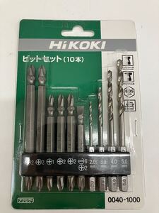 0701e1617 HiKOKI(ハイコーキ) ビット10本セット インパクトドライバー、ドライバードリル用 六角二面幅6.35mm 0040-1000