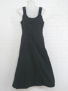 ◇ MOUSSY マウジー BAND FLARE DRESS ロング ワンピース サイズ1 ブラック レディース P