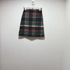 【w closet】フレアスカート  チェック柄  ひざ丈　台形　フリーサイズ