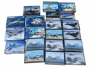 B【未組立】飛行機　Revell/ARII/ACE CORPORATION/　ブルーインパルス・MIG-25・E-2C・F-14A　旅客機　プラモデル　２０点まとめて！！