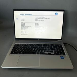 JXJK4320 HP ProBook 450 G8/Core i 5-1135G7 2.4GHz /メモリ:8GB/HDD:無し/BIOS確認/ネジ欠