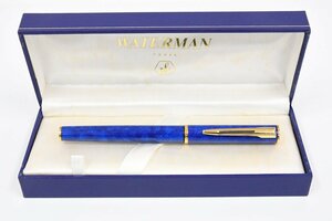 WATERMAN ウォーターマン ベルサイユ宮殿 ロゴ刻印 ブルー 箱入り 万年筆 20793838