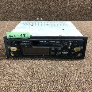 AV11-497 激安 カーステレオ SANYO FT-3610AP 99000-79E68-103 0F602160 カセットデッキ FM/AM オーディオ 通電未確認 ジャンク