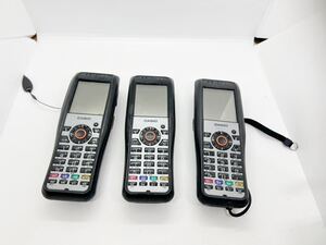 ◆08224) CASIO/カシオ ハンディーターミナル DT-X200-20J x3台セット　バッテリー付き ジャンク