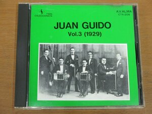 CD JUAN GUIDO Vol.3 (1929) CTA-206 中古品 CLUB TANGO ARGENTINO フアン・ギド